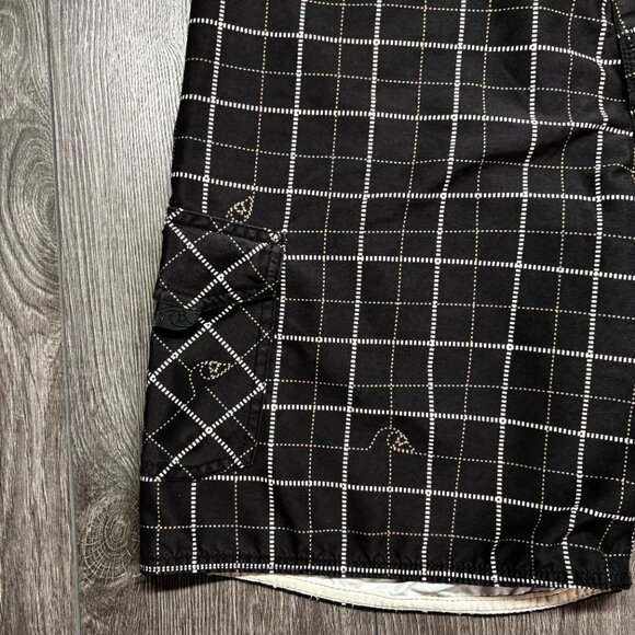 Quicksilver Edition Brown Board Shorts Trunks Medium Surf 32 - Picture 3 of 11